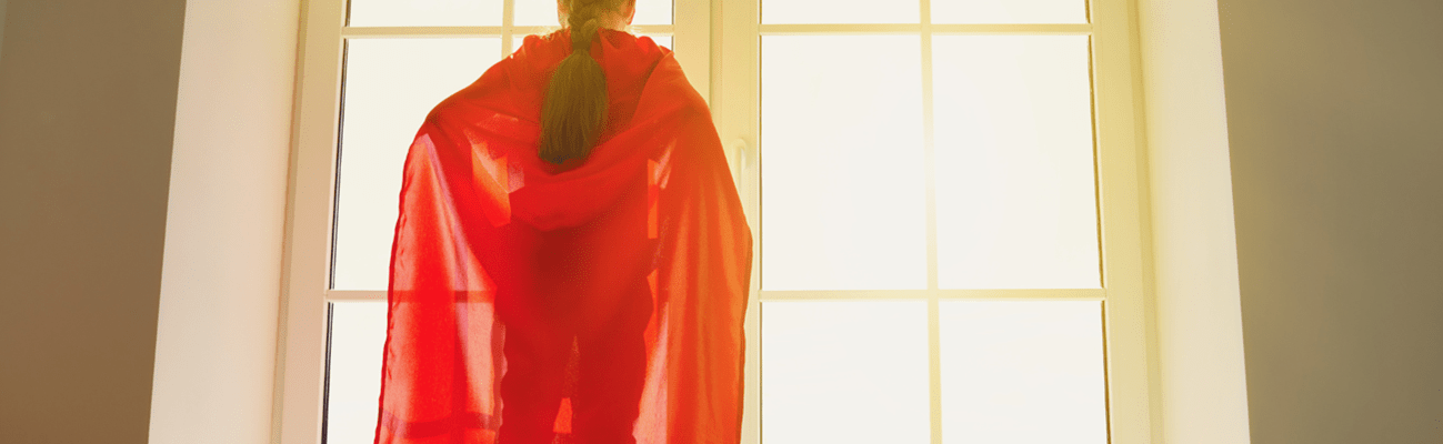 “Mamá, ¡mira! ¡Somos dos super heroínas!”